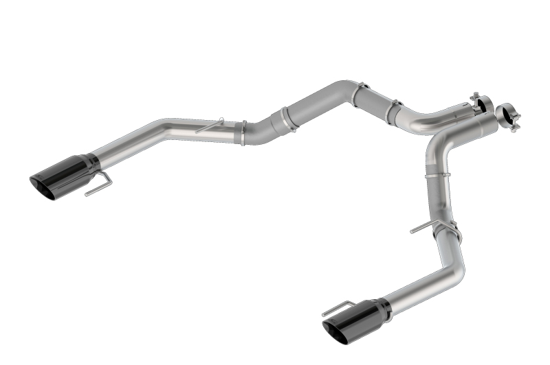 Ford F-150 Raptor R Performance Exhaust - Dual Rear Exit - Ford Racing - Cat-Back, Extreme Side Exit, Flat Back Tips - Black-Chrome - `21-`26